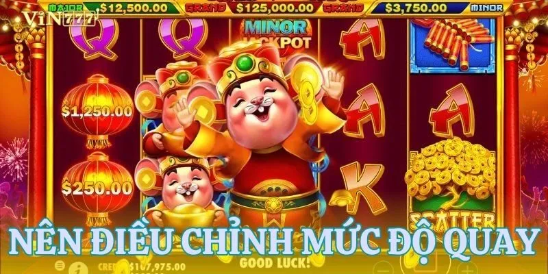 Điều chỉnh tốc độ để chơi slot