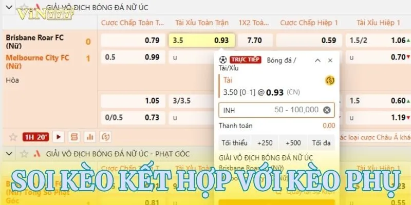 Soi kèo bóng đá trực tiếp với các loại kèo phổ biến