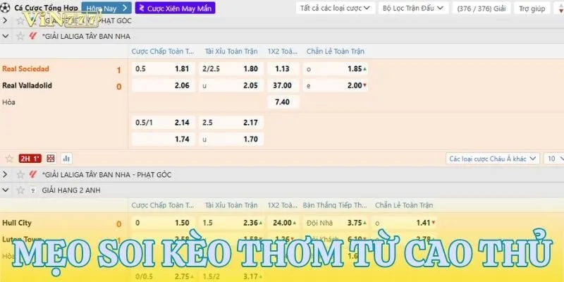 Chiến thuật soi kèo thơm từ cao thủ