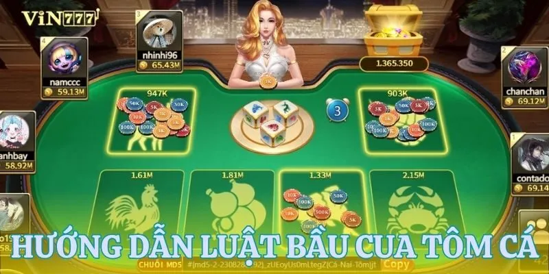 Hướng dẫn cách chơi bầu cua tôm cá theo quy định của nhà cái