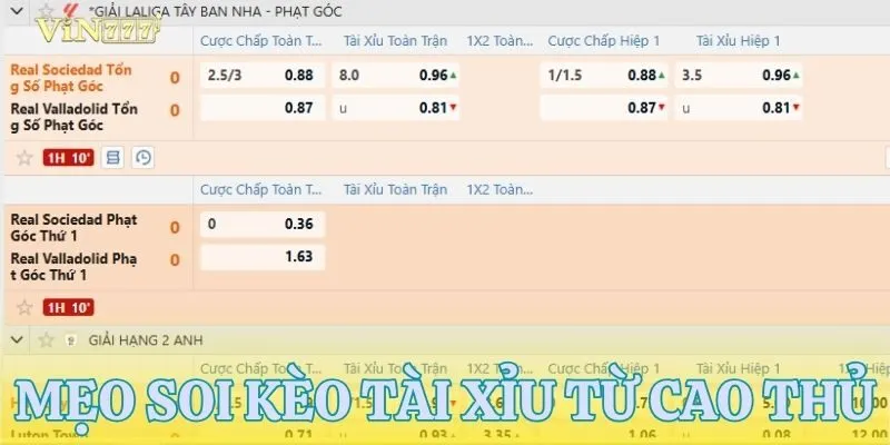 Hướng dẫn mẹo soi kèo tài xỉu hiệu quả từ chuyên gia