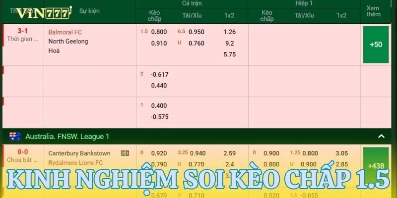 Top 3 cách soi kèo chấp 1.5 chuẩn chuyên gia